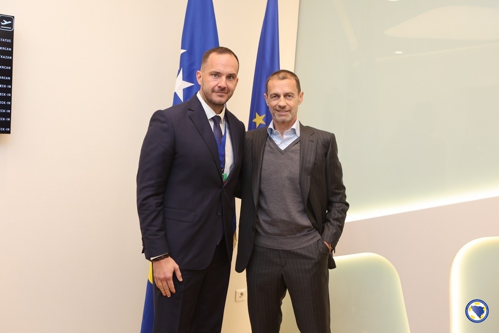 Čeferin stigao u BiH: Prvi čovjek UEFA dolazi na spektakl u Zenici!